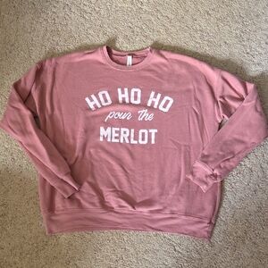 Bella Canvas Pink Fleece Sweatshirt